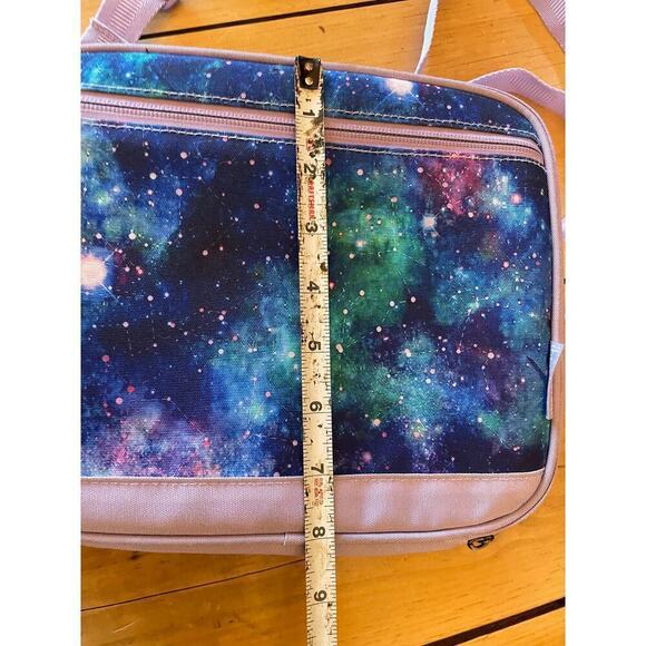 Kids School Space/Galaxy purple&blue lunchbox. Adjustable strap. insulated. - Picture 7 of 7